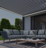 Pérgola Biohort 3×3 Kwartsgrijs metálica / de plata metálica (B489220) - Imagen 5