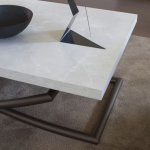 Mesa de centro convertible en mesa de comedor de madera Made in Italy-Aikido - Imagen 2