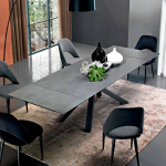 Mesa de comedor extensible hasta 300 cm en laminado Made in Italy-Settimmio - Imagen 5