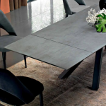 Mesa de comedor extensible hasta 300 cm en laminado Made in Italy-Settimmio - Imagen 2