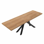 Mesa de comedor extensible hasta 300 cm en laminado Made in Italy-Settimmio - Imagen 4