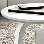 Mesa de centro de MDF lacado con marco de madera maciza made in Italy-Tobiko - Imagen 2