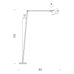 Lámpara de pie de Cono de lectura sin título Nemo Lighting - Imagen 3