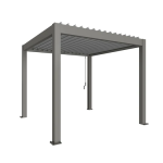 Pérgola Biohort 3×3 Kwartsgrijs metálica / de plata metálica (B489220)