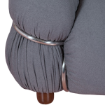 Sofá individual Olympia tapizado en tela Sherpa. - Imagen 5