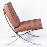 Silla de Cuero Barcelona Cognac - Imagen 3