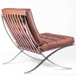 Silla de Cuero Barcelona Cognac - Imagen 4