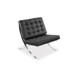 Silla Barcelona con Otomana de Piel Sintética - Imagen 4