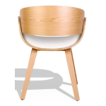 Silla nórdica Burrow S con cojín de piel sintética de madera de arce - Imagen 5