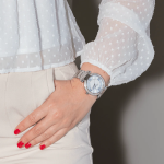 Reloj CHOPARD «Imperial» de acero, nácar, amatista, zafiro y diamantes - Imagen 2