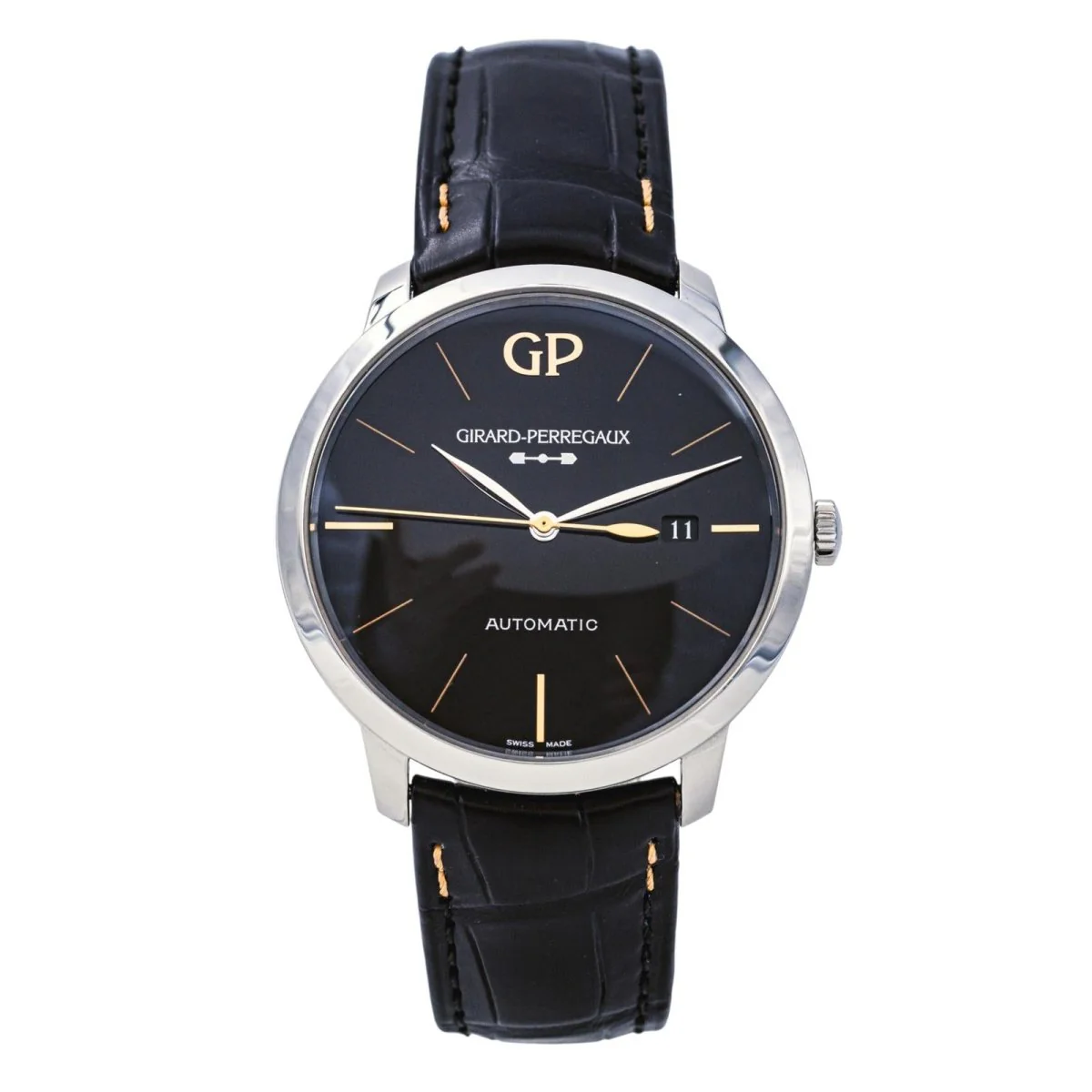 C531 Reloj GIRARD-PERREGAUX «Infinity» de acero, zafiro y piel - Imagen 1