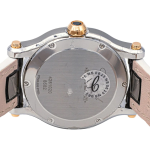 Reloj CHOPARD «Happy Sport» de oro rosa, acero, zafiro, cuero y diamantes - Imagen 5