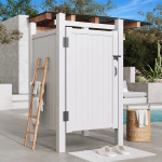 Cabina de Ducha Exterior de PVC Blanco - Imagen 4