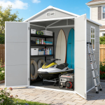 Caseta de jardín exterior 6×4 FT con suelo - Imagen 2