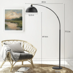 Lámpara de pie arqueada moderna LED - Imagen 6