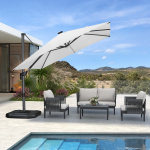 Parasol excéntrico cuadrado 3x3m