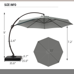 Parasol excéntrico grande 360° - Imagen 2