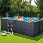 Piscina rectangular de grafito de 4,00 x 3,00 x 1,32 m - Imagen 2