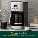 Cafetera programable Cuisinart de 14 tazas con jarra de vidrio DCC-3200BKSP1 - Imagen 11